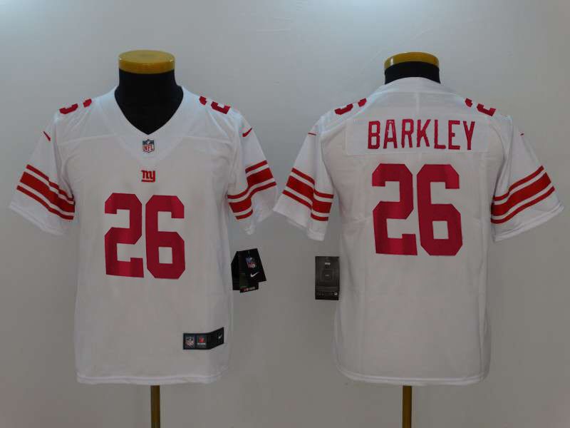 Youth New York Giants #26 Barkley White Nike Vapor Untouchable Limited NFL Jerseys->detroit lions->NFL Jersey